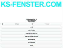 Tablet Screenshot of ks-fenster.com